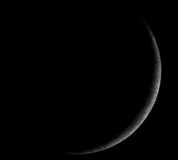 First new moon of 2024: 6.3% (13.01.24, 17:00 Moscow time) - Astrophotography