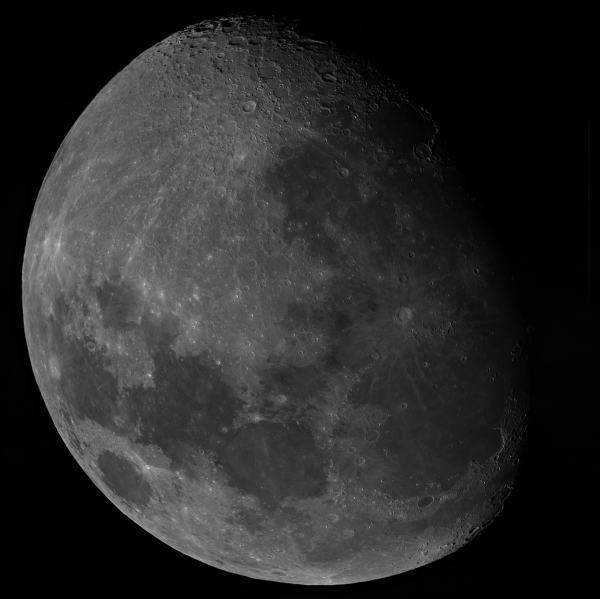 Moon panorama at prime focus - Astrophotography