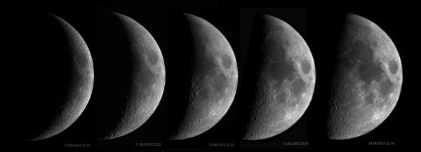 Moon 10-14.06.24 - Astrophotography