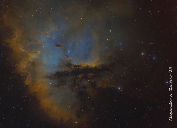 Sh2184 (Pacman nebula)  in SHO - Astrophotography