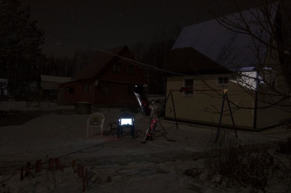 Setup in action - Astrophotography