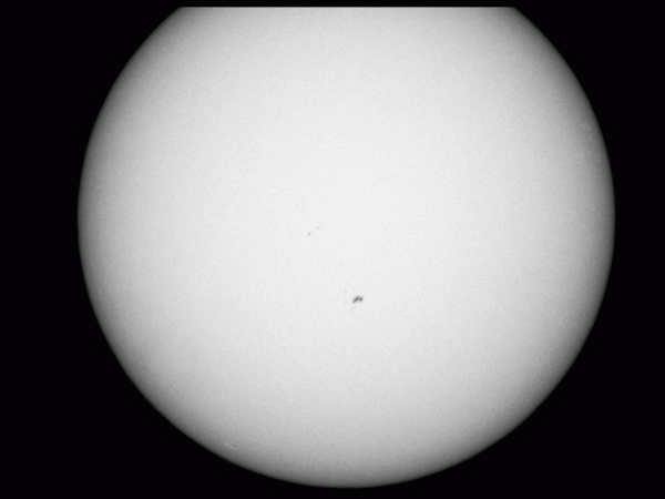 Mercury Transit in a GIF. 58 frames (05/09/2016) - Astrophotography