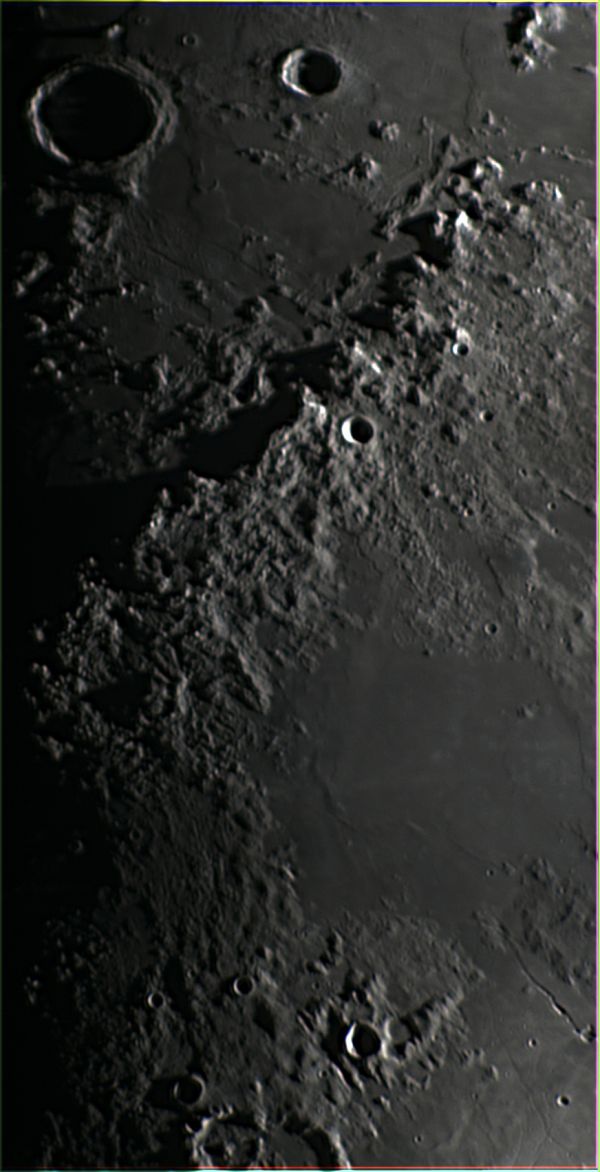 Moon, Apennines - Astrophotography