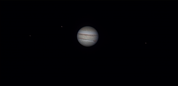 Jupiter and its moons: Europa, Ganymede, Io from August 13, 2022 - Astrophotography
