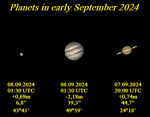 Planets in early September 2024 - Astrophotography