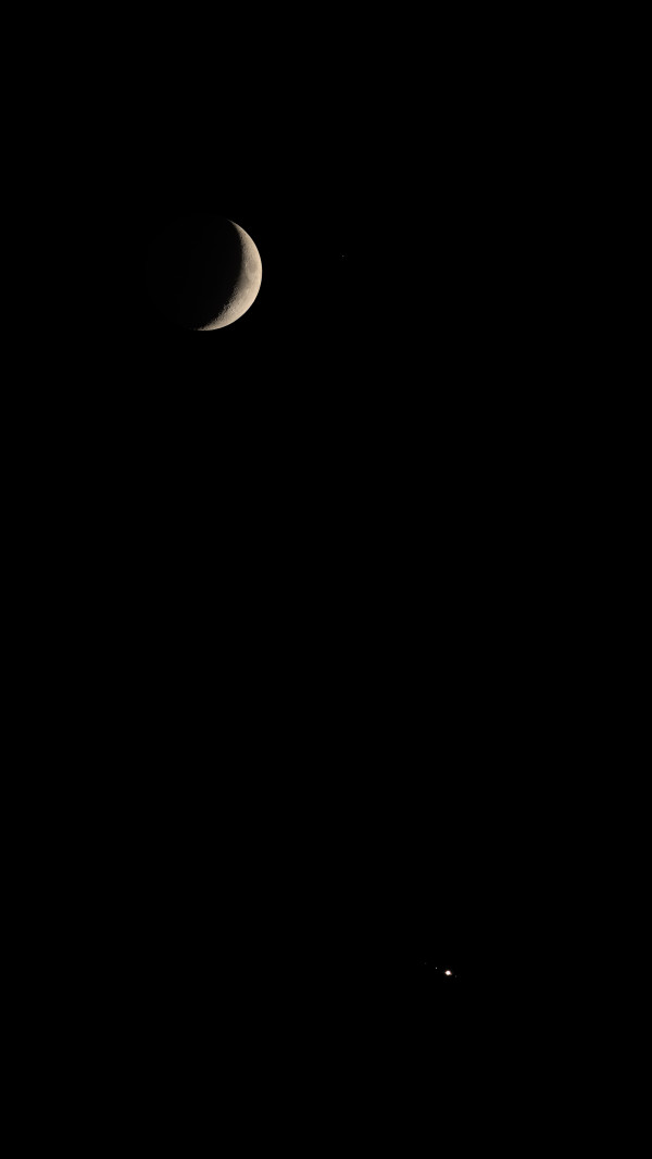 Conjunction of the Moon and Jupiter