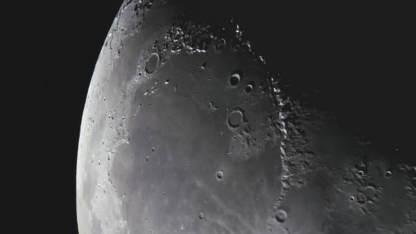 Mountain range on the moon-Alps - Astrophotography