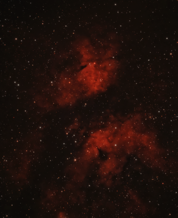 Butterfly Nebula (IC 1318) in the constellation Cygnus - Astrophotography