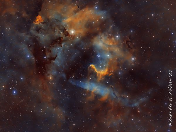 Sh2-132  in SHO - Astrophotography