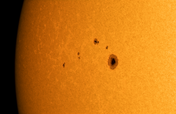 The Sun to scale - Astrophotography