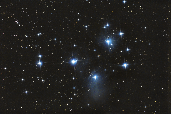 The Pleiades star cluster M45. November 8, 2020. - Astrophotography