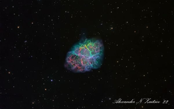 M1 (Crab Nebula) in (Sinthetic L)SHO palette - Astrophotography