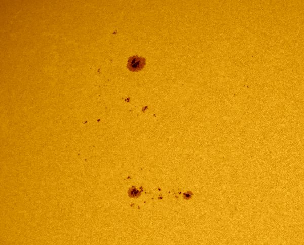 Sunspot groups #3743, 3745, 3747 - Astrophotography