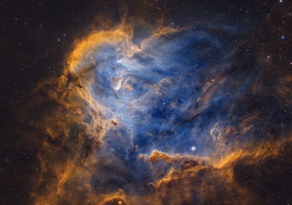 Lambda Cen Nebula (part of Running Chicken Nebula) SHO - Astrophotography