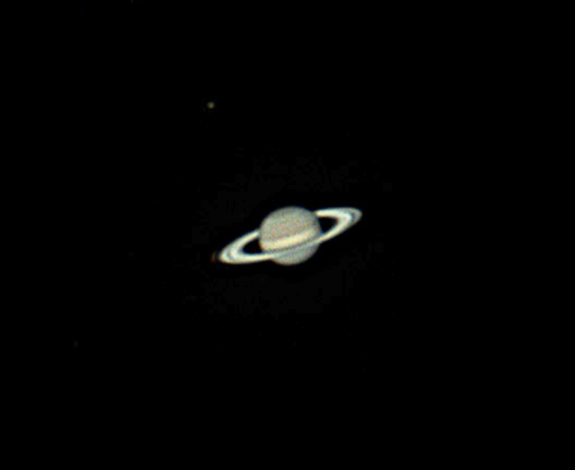Saturn and Titan, August 5, 2022 - Astrophotography