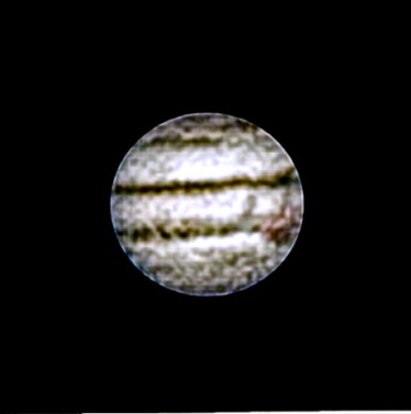 Jupiter through the Mizar Tal-1 with manual tracking. - Astrophotography