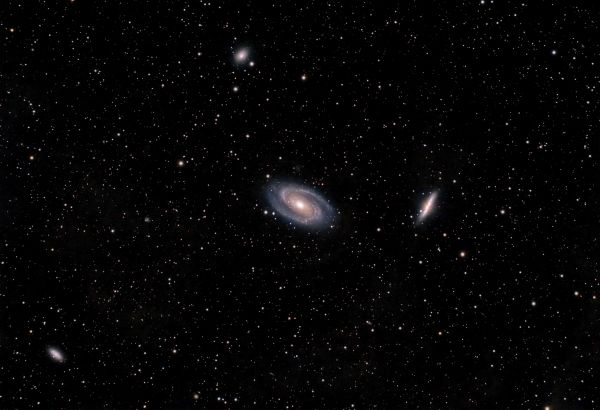 M81 Bode Galaxy, M82 Starburst Galaxy, NGC 3077 Galaxy - Astrophotography