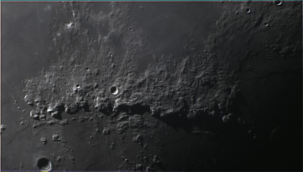 Moon, Apennines - Astrophotography