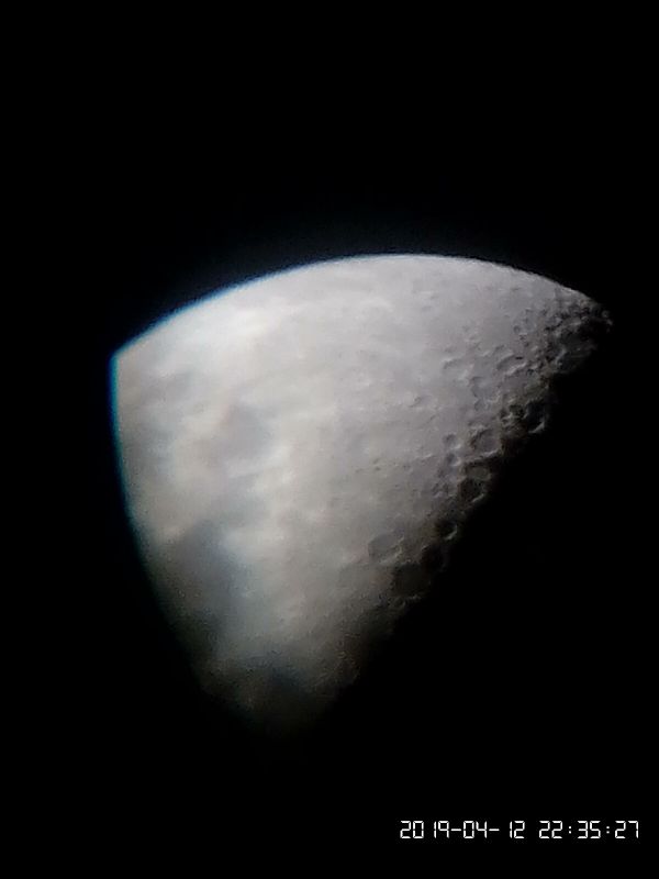 Moon on Smartphone - Astrophotography