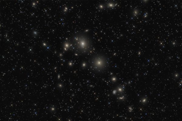galaxy cluster around NGC 1275 in Perseus - Astrophotography