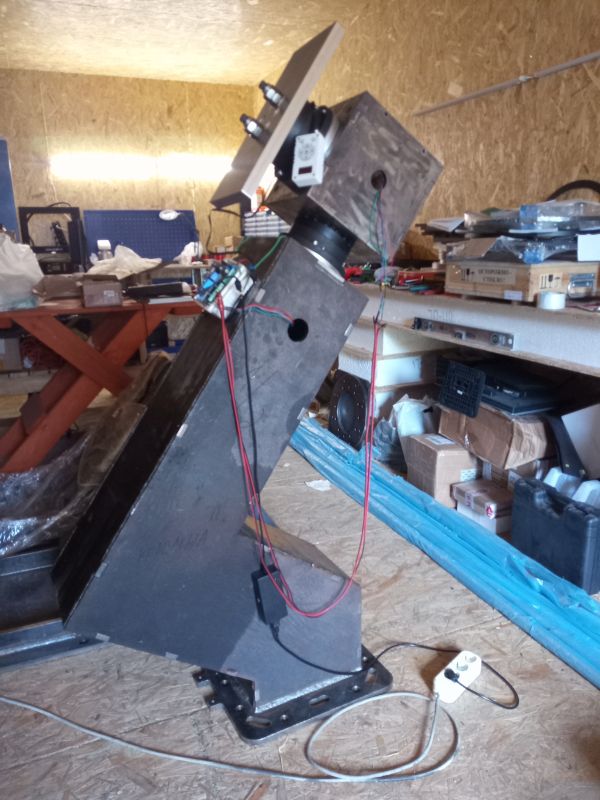 Test assembly of a heavy mount - Astrophotography