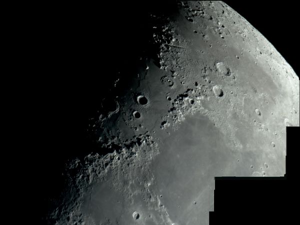 Moon Panorama from April 9 - Astrophotography