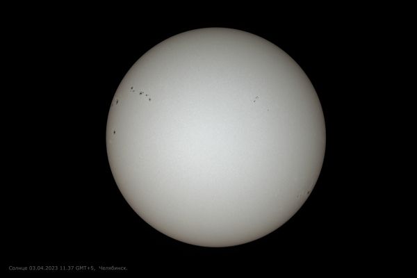 The Sun on May 3, 2023 - Astrophotography