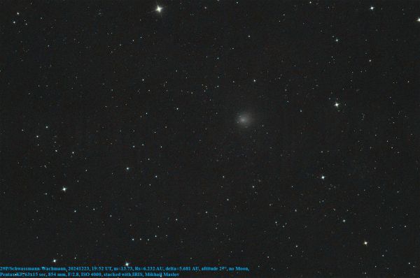 29P/Schwassmann-Wachmann - Astrophotography