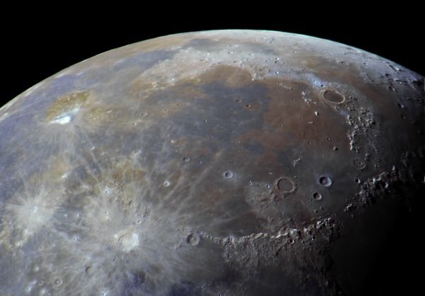 The colored moon - Astrophotography