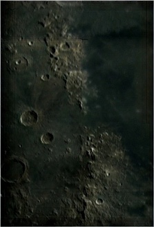 The Moon in color. The Lunar Apennines and Caucasus. The Sea of Rains (new version). - Astrophotography