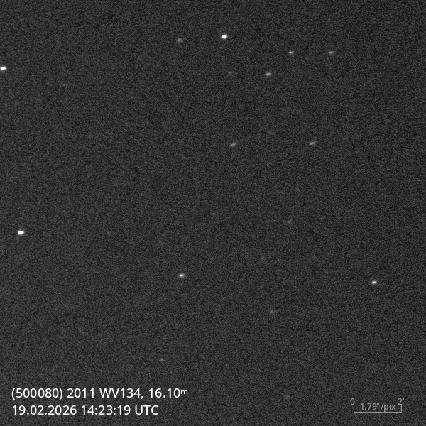 (500080) 2011 WV134 - Astrophotography