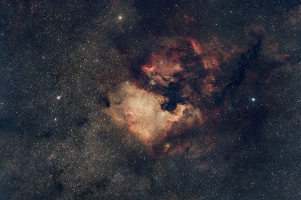 NGC 7000 - North America Nebula, IC 5070 - Pelican Nebula - Astrophotography