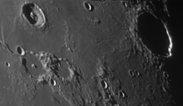Craters Burg, Plana, Mason, and Hercules - Astrophotography
