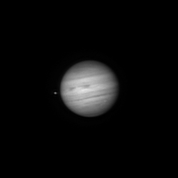 Animation of Jupiter's rotation in the infrared range at a wavelength of 850 nm. - Astrophotography