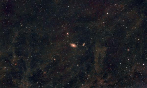 M81, M82 surrounded by IFN - Astrophotography