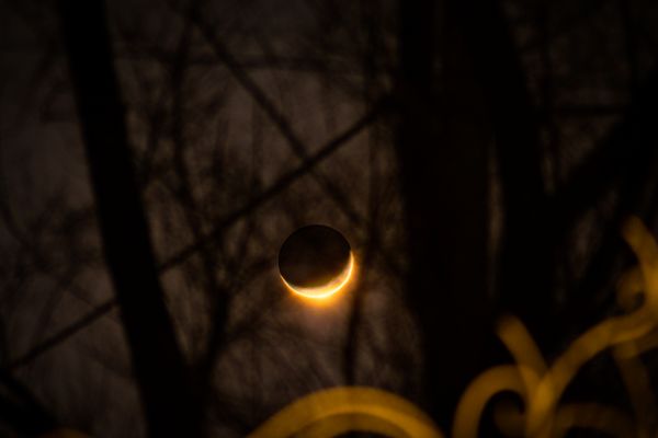Moonset in HDR - Astrophotography