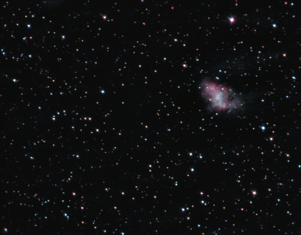 The Crab Nebula (M 1, NGC 1952, Taurus A) is a gaseous nebula in the constellation Taurus, which is the remnant of supernova SN 1054 and a plerion. From 13.03.2024 - Astrophotography