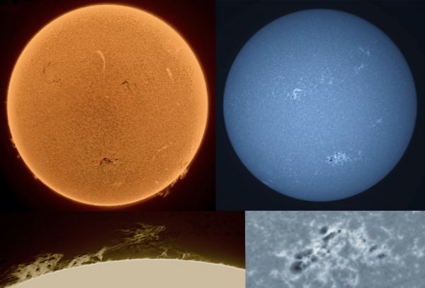 The Sun on August 28, 2021, in H-alpha and CaK. - Astrophotography