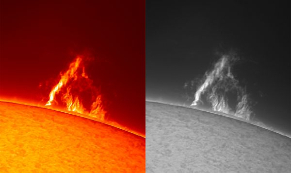 Solar prominence 10.09.2024 - Astrophotography
