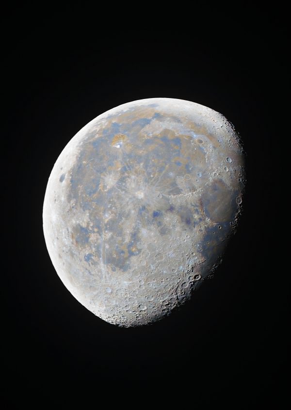 Moon (color) - Astrophotography