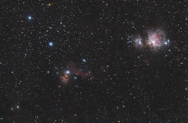 Nebulae in the constellation Orion - Astrophotography