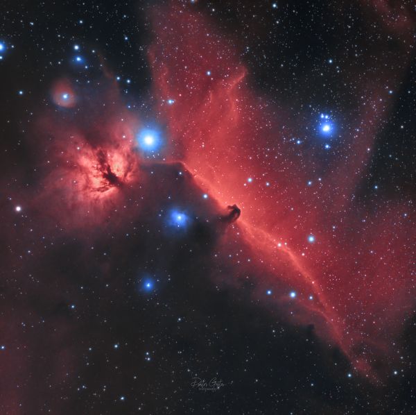 Horsehead & Flame nebulae - Astrophotography