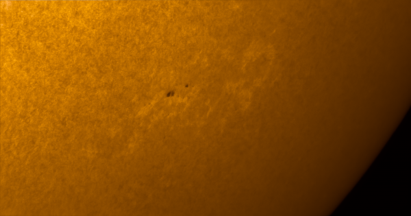 Active regions on the Sun during the eclipse of June 10, 2021, at 16:36. - Astrophotography