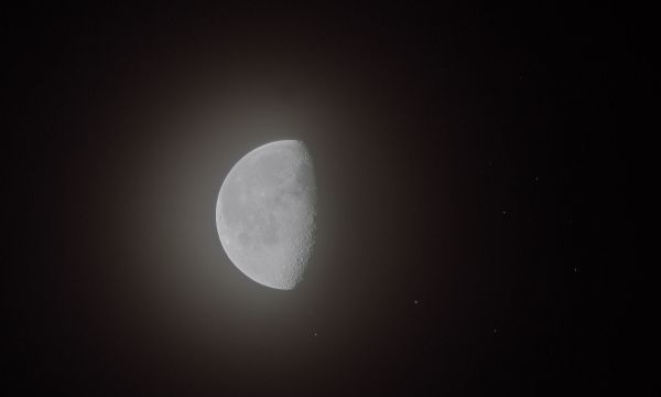 Moon and Pleiades 12.09.2025 - Astrophotography