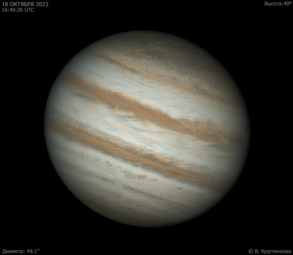Jupiter on October 18, 2023 - Astrophotography
