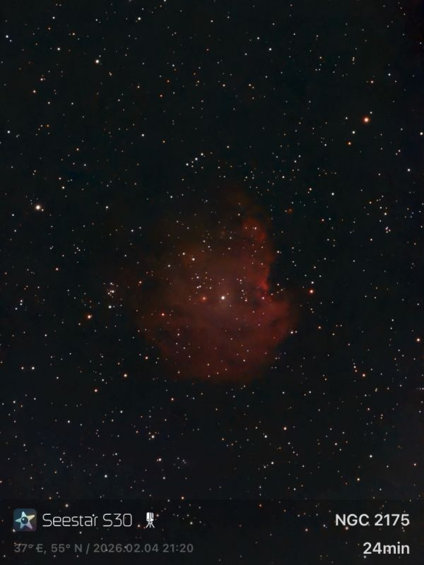 Monkey Head Nebula, NGC 2175 - Seestar S30 - Astrophotography